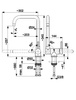KFA Armatura Theta II bateria kuchenna stojąca inox podokienna 6823-915-22