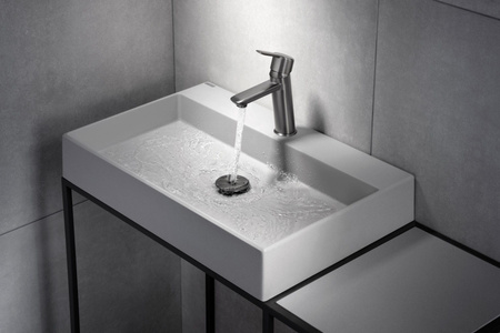 Deante Arnika bateria umywalkowa stojąca grafitowa BQA_D20M