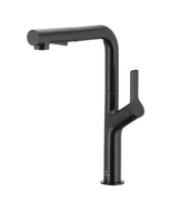 KFA Armatura Duero Design Black bateria kuchenna stojąca z wyciąganą wylewką czarny mat 6623-220-81