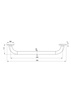 Deante Vital Uchwyt Ścienny 60 cm Chrom NIV 041C