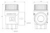 Afriso Zawór bezpieczeństwa do c.o. MS, 2 bar, GW G1/2" x GW G3/4"