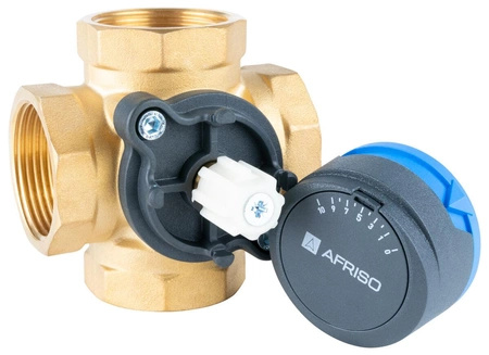 Afriso 4-drogowy obrotowy zawór mieszający ARV 485 ProClick, DN32, Rp1 1/4", Kvs 16