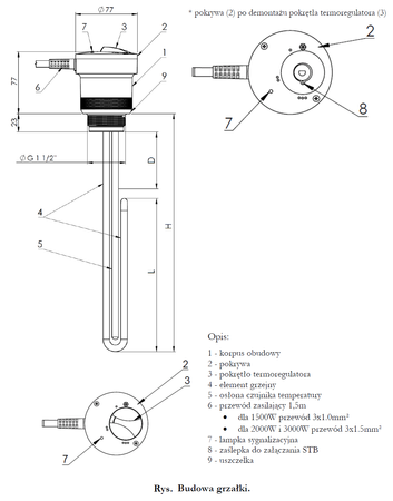 Zespół Grzewczy EJK MINI 1.5kW 6/4"  