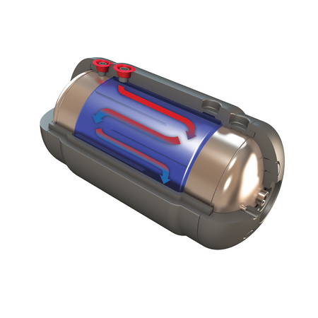 Elektromet Delfin wymiennik bojler C.W.U. dwupłaszczowy 80L poziomy izolowany DEL 22308000