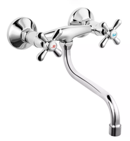 Ferro Retro Bateria kuchenna ścienna chrom XR5