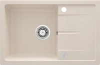 Deante Leda Zlewozmywak granitowy 67x44 cm beżowy mat ZRD 5113