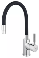 Ferro Zumba Bateria Kuchenna z Elastyczną Wylewką Chrom/Czarny BZA4B