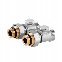 Perfexim Zawór Grzejnikowy Odcinający Prosty Podwójny 1/2" x 3/4" PHA-034