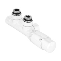 Zintegrowany Zestaw Termostatyczny z Nastawą Wstępną Kątowy Biały Perfexim PHA-036 20-036-0000-001