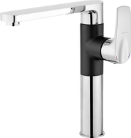 Deante Gardenia Bateria Kuchenna Stojąca Chrom/Czerń BEG B630