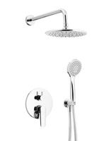 KFA Armatura Tanzanit zestaw prysznicowy podtynkowy z deszczownicą chrom  