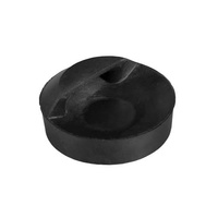 Korek syfonu do zlewu, wanny czarny okrągły  