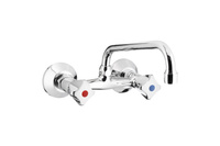 KFA Armatura Standard bateria umywalkowa z uchwytami A chrom wylewka 22 cm 300-510-00