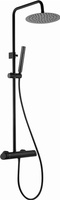 Deante Arnika Zestaw Prysznicowy Ścienny z Deszczownicą Nero NAC N1QK