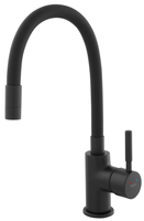 Ferro Zumba Nero Bateria Kuchenna z Elastyczną Wylewką Czarny Mat BZA4BLB