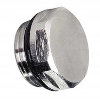 Korek zaślepiający o-ring do grzejnika 1/2 chrom  