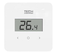 Tech R-12b Biały Przewodowy regulator pokojowy dedykowany do serii L-X WiFi, L-12, ML-12  