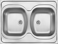 Deante Tango zlewozmywak stalowy 80 x 60 cm nakładany stal dekor ZM6 3200