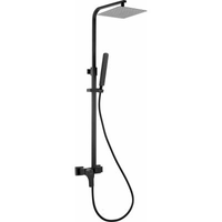 Deante Hiacynt Zestaw Prysznicowy Ścienny Czarny Mat/Chrom NAC N1QM