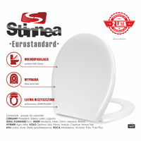 Deska sedesowa wolnoopadająca wypinana Eurostandard 1657  