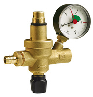 Afriso Zawór do automatycznego napełniania instalacji FAM, 0,5÷3,0 bar GW G1/2" z manometrem 42 406
