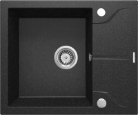 Deante Andante zlewozmywak granitowy 59x49 cm grafitowy ZQN 211A