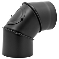 Spiroflex kolano kominowe czarne żaroodporne 90 x FI 160  