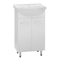 Astor Lupo Umywalka z Szafką 50 cm Biały Połysk AM-LUD-500-27