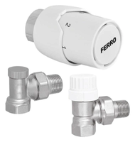 Komplet termostatyczny kątowy 1/2" FERRO ZTM21
