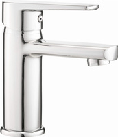 Deante Tubo bateria umywalkowa stojąca chrom  