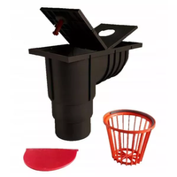 Osadnik Rynnowy Odpływ Pionowy 110 Brąz Plasmet