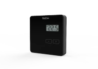 Tech R-8b Czarny Bezprzewodowy regulator pokojowy  