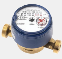 Bmeters GSD8 DN15 1/2" 1,6 m³/h R100 Wodomierz suchobieżny antymagnetyczny do zimnej wody 8IA00F12SSCIV0