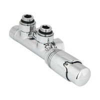 Zintegrowany Zestaw Termostatyczny z Nastawą Wstępną Kątowy Chrom Perfexim PHA-036 20-036-0000-000