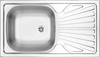 Deante Techno zlewozmywak stalowy 76 x 43.5 cm wpuszczany stal satynowa ZMU 0110