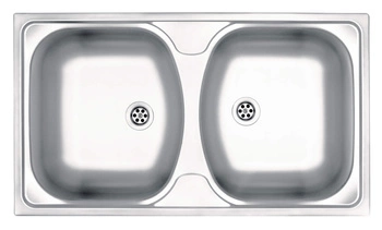Deante Techno zlewozmywak stalowy 79 x 44 cm wpuszczany stal dekor ZMU 3200