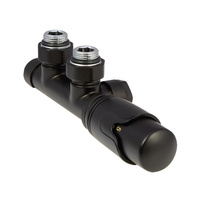 Zintegrowany Zestaw Termostatyczny z Nastawą Wstępną Kątowy Czarny Perfexim PHA-036 20-036-0000-003