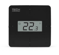 Tech R-X Czarny Dedykowany regulator pokojowy przewodowy RS 485  