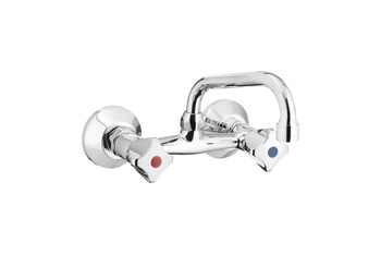 KFA Armatura Standard bateria umywalkowa z uchwytami A chrom wylewka 16 cm 300-310-00