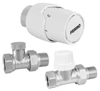 Komplet termostatyczny prosty 1/2" FERRO ZTM20