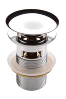 Deante Click-Clack korek do umywalki z przelewem chrom połysk NHC 010B